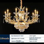 Modern Crystal Chandelier for Livingroom and Restaurant