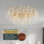Luxury Crystal Chandeliers: Modern Metal Hanging Lamp for Dining Living Room Hotel Hall