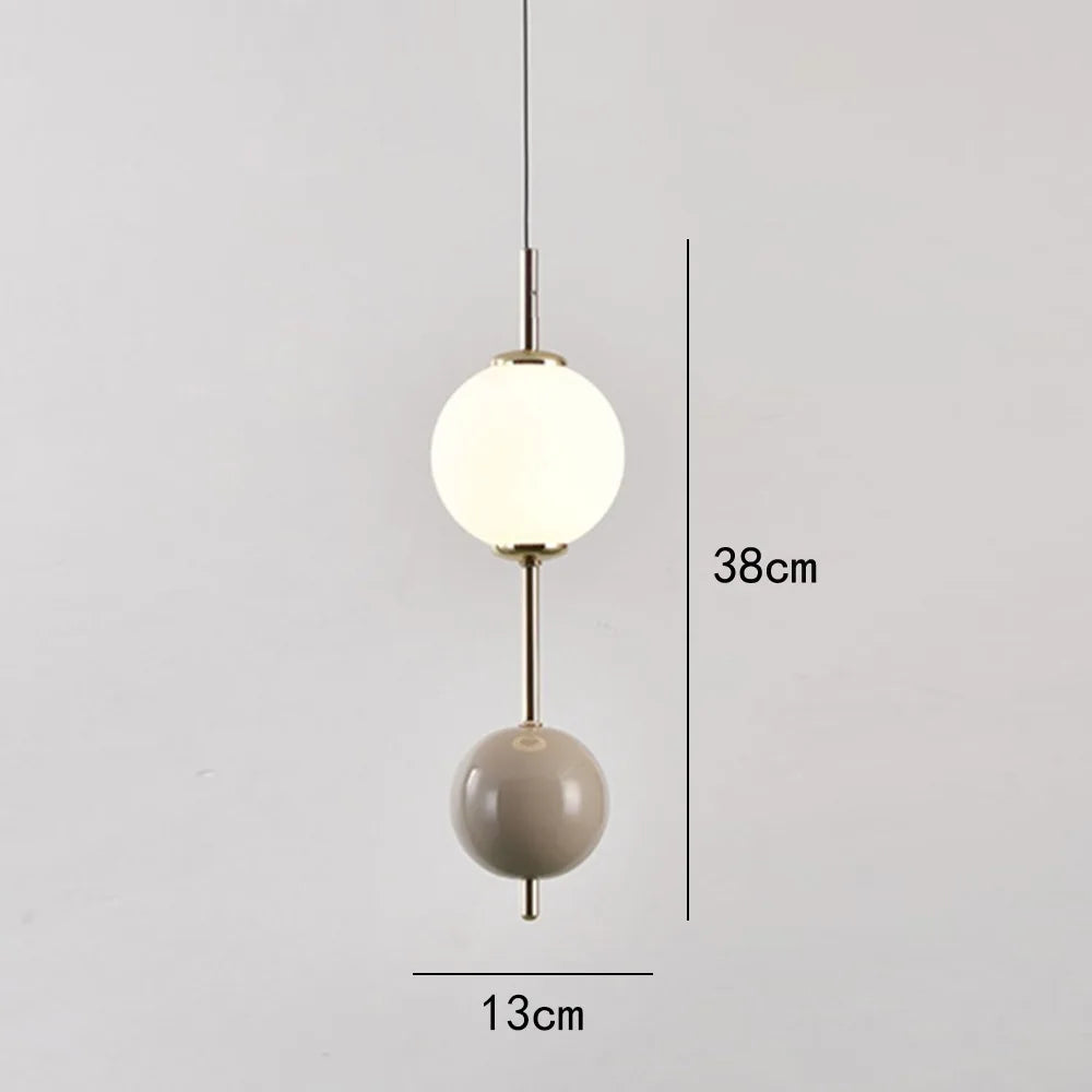 Glass Ball LED Pendant Light for Living Dining Bedroom