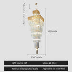 Nordic Duplex Villa Crystal Chandelier for Luxury Spaces