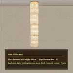 Sky High Crystal Chandelier Pendant Light Living Room Villa Main Light