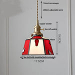 Walnut Wood Glass Pendant Lights LED Vintage Loft Kitchen Living Room Lighting