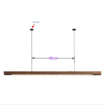 Walnut Wood Pendant Light LED Modern Minimalist Restaurant Bar Counter Droplight