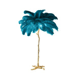 Elegant Feather Floor Lamp with Adjustable Bulbs for Stylish Home Decor