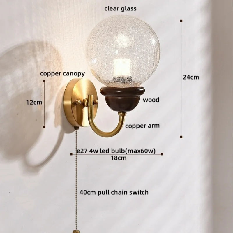 Japanese Style LED Wall Lights 4W for Home Bathroom Bedroom Mirror Lighting