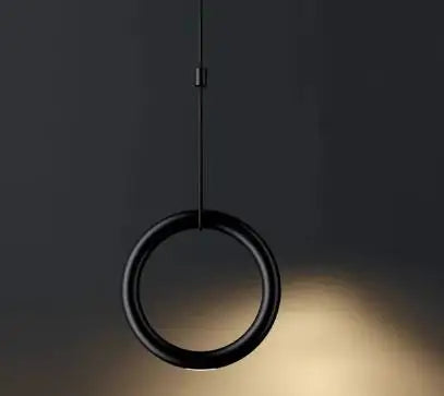 Metal Ring Pendant Lamp Italian Designer Restaurant Bar Studio Decor