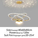 Nordic Gyptian LED Chandelier for Living Room Bedroom Dining Room