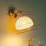 Nordic Modern LED Wall Lamps Copper Arm Ceramic for Home Decor