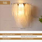 Luxe Crystal Glass Wall Lamp for Aisle, Living Room, Bedroom & Corridor Lighting