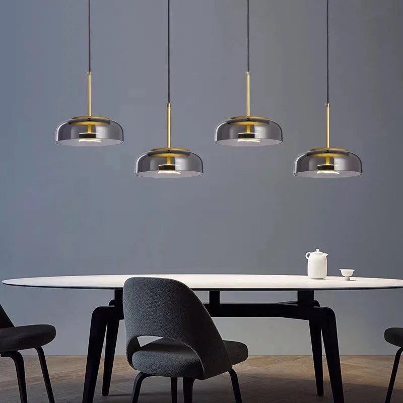 Modern Nordic Glass Pendant Lights for Dining Room Kitchen Bar Bedside