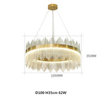 Modern Luxury Glass LED Pendant Light Chandelier