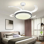 LED Fan Lamp: Modern Invisible Ceiling Chandelier for Living Room, Bedroom & Dining Room