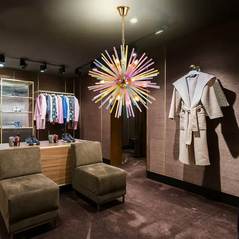 Dandelion Pendant Lamp: Vibrant Kids' Chandelier Lighting for Modern, Colorful Rooms