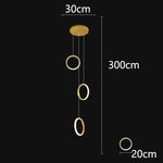 Nordic Stair Chandelier Living Room Dining Pendant Lights Ceiling Indoor Lighting