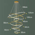 Modern LED Pendant Light Chandeliers for Living Room Staircase Lighting
