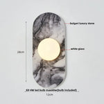 White Glass LED Wall Sconce Modern Luxury Stair Light Fixture Lamparas
