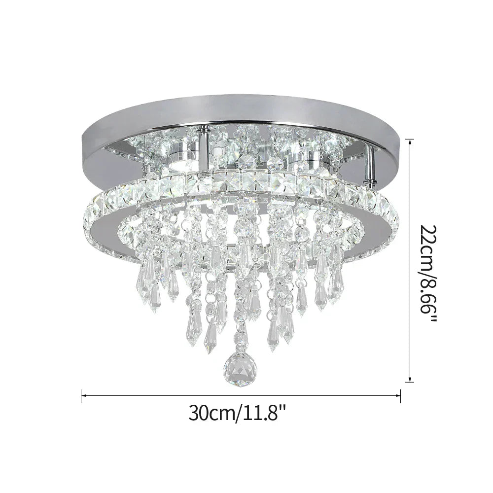 Crystal LED Sun Moon Chandelier Pendant Light for Living Dining Bedroom