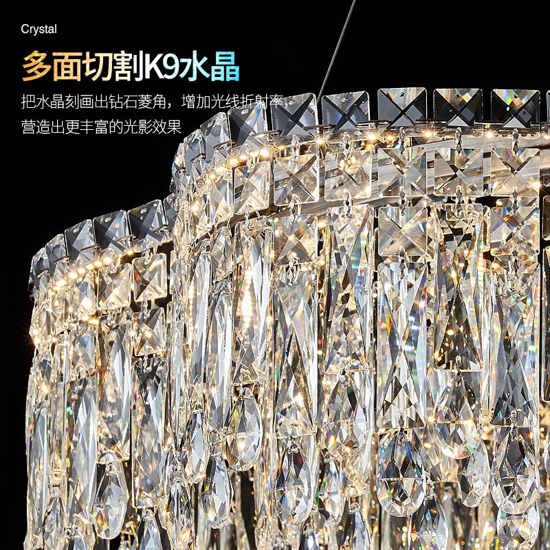 Crystal Chandelier Modern Luxury Light for Living Room, Dining, Bedroom - 2024 New
