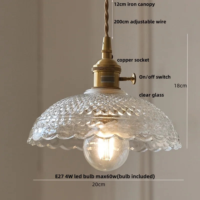 Wicker Glass LED Pendant Light - Modern Adjustable Fixture for Restaurant & Coffee Bar