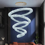 Luxury Crystal Chandelier Pendant Light for Living Room, Staircase & Ceiling.