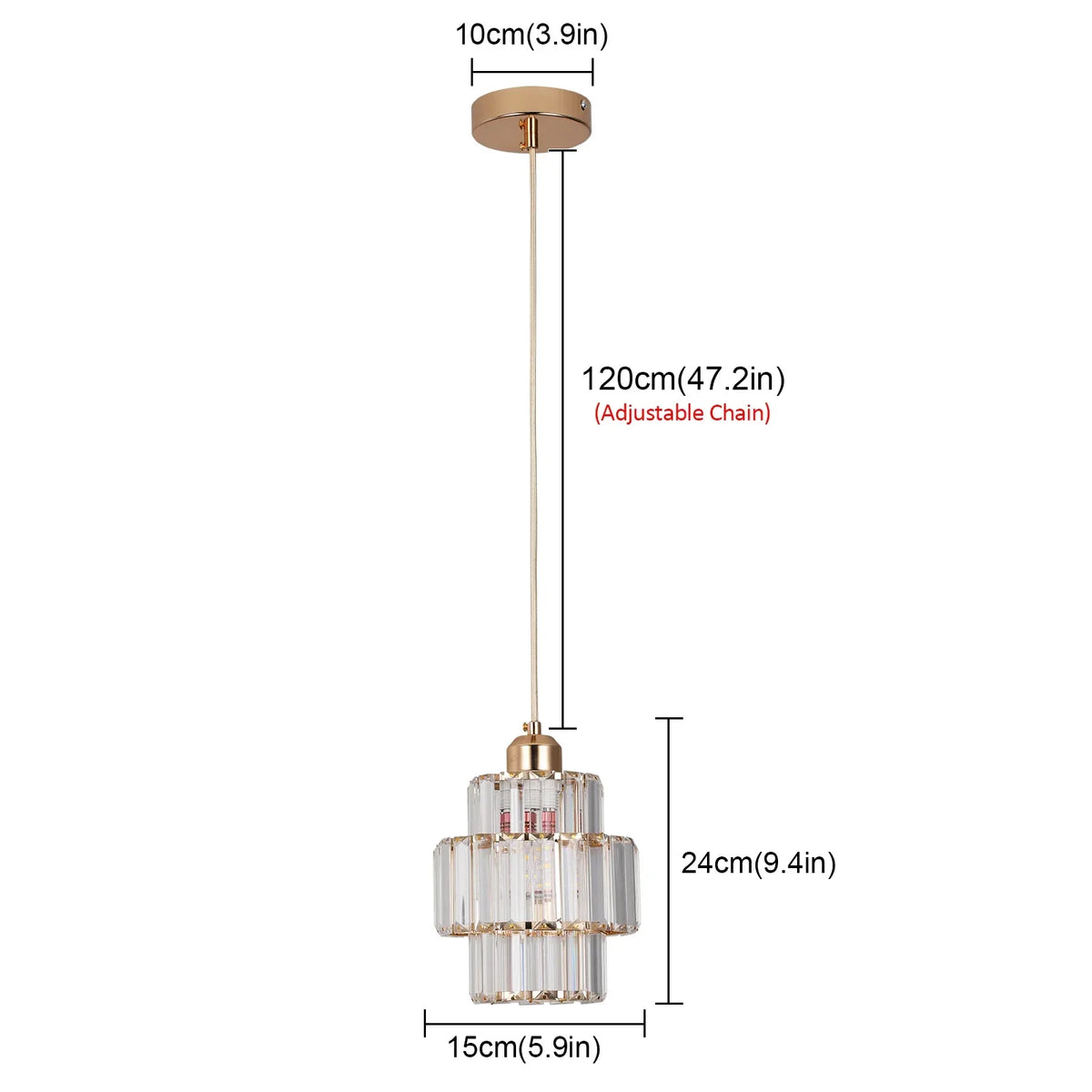 Crystal Chandelier: Elegant LED Ceiling Light for Living Room, Bedroom, and Aisle. Luxurious Modern Design.