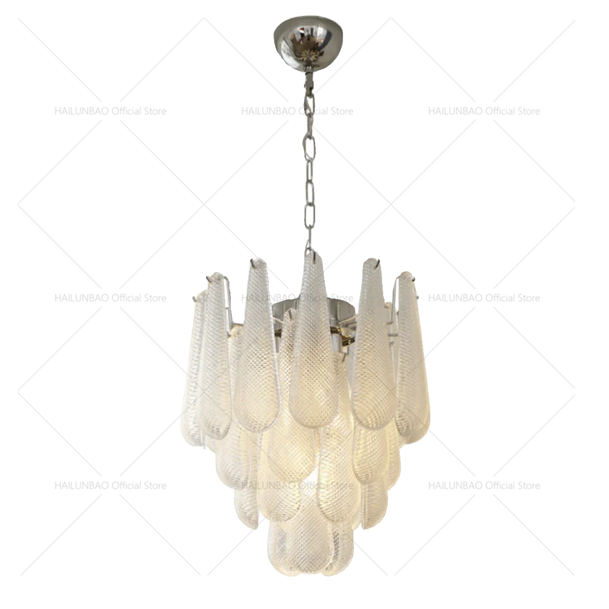 Crystal Glass Chandelier for Living, Dining & Bedroom - Elegant Medieval Art