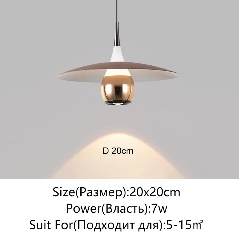 Saucer LED Pendant Lamp for Home Decor and Dining, Designer UFO Light