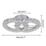 Modern K9 Crystal LED Ceiling Chandelier for Home Decor