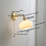 Nordic Glass Copper Wall Lights for Bedroom Living Room Home Decor