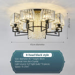 Luxury Crystal Ceiling Light for Living Room, Bedroom, Dining - Modern and Simple