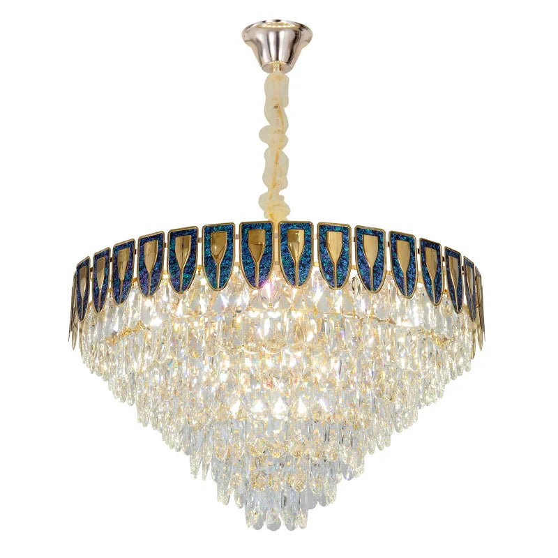 Crystal Chandelier LED Light Modern Luxury Designer for Main Living Room & Hotel