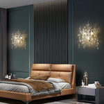 Luxury Gold Wall Sconce Crystal Decor LED Wall Light