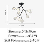 Modern LED Chandelier - Luxurious Nordic Firefly Lamp for Home Indoor Lighting