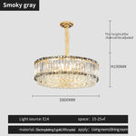 Crystal Chandelier: Elegant Modern Lighting for Living Room, Bedroom, and Restaurant.