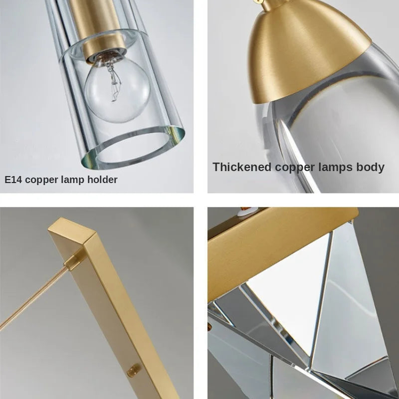 Crystal LED Pendant Lights for Home Decor Lighting