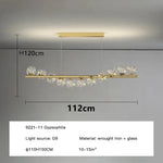 Nordic Gold Glass Ball Chandelier for Dining Room Kitchen Island