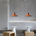 Nostalgic Industrial Cement Pendant Lamp Orange Hanging Light for Home Decor