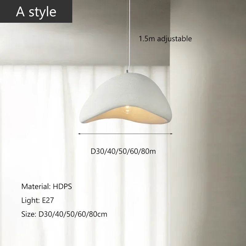 Wabi Sabi Ceiling Chandelier Dining Room Bedroom Hanging Light