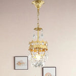 Copper Crystal Chandelier: Modern Nordic LED Lighting for Home Decor