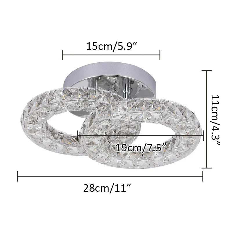 Modern K9 Crystal LED Ceiling Chandelier for Home Decor