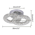Modern K9 Crystal LED Ceiling Chandelier for Home Decor