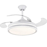 LED Bladeless Ceiling Fan Chandelier for Modern Smart Home Decor