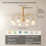 Luxury European Copper Chandelier for Living Room, Bedroom, and Dining Room