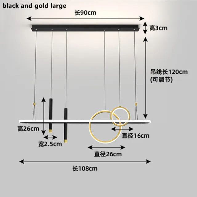 Scandinavian Style LED Pendant Lights for Home Decoration and Indoor Lighting.