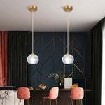 Crystal Pendant Light with Adjustable Height for Kitchen Island BedRoom Aisle Decor