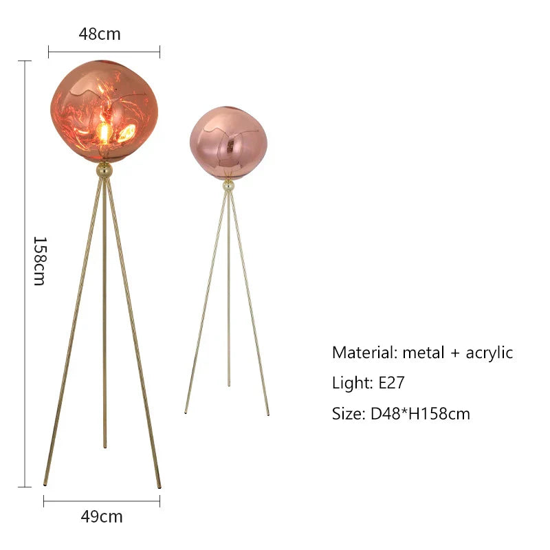Nordic Style LED Lava Floor Lamp for Living Room Bedroom Decor