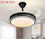 LED Fan Lamp: Modern Invisible Ceiling Chandelier for Living Room, Bedroom & Dining Room