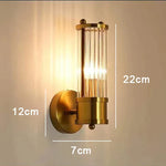 Nordic Clear Glass Wall Lights for Home Living Room Decor
