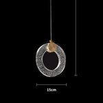 Modern Crystal Pendant Light for Bedroom and Living Room Decor