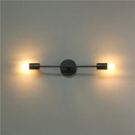 LED Wall Lamp: Modern Two Arm E27 Bedroom Lighting for Bedside, Bathroom Mirror, Vanity.